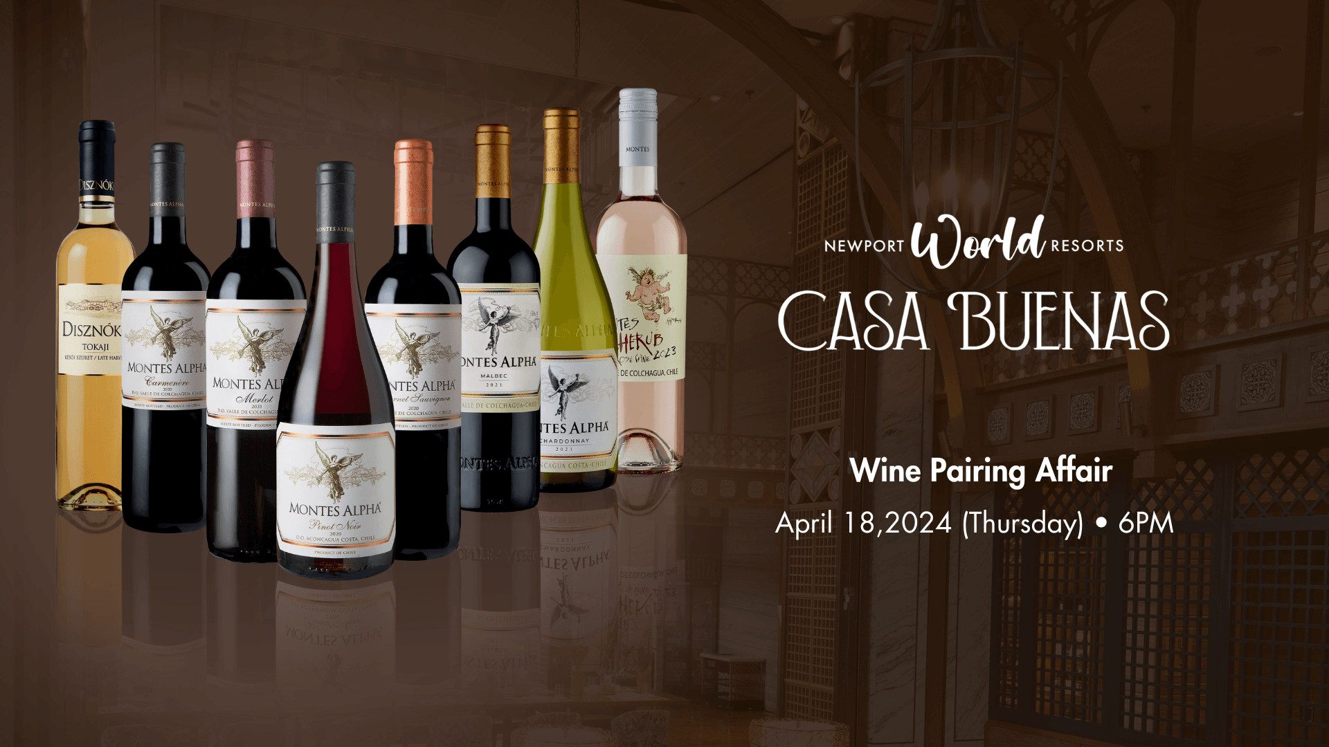 Wine pairing affair newport world resorts